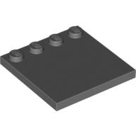Lego Plate Special 4 x 4 with Studs on One Edge [Plain] / Dark Bluish Gray