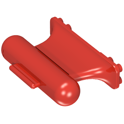 Lego Boat, Keel Weighted 8 x 2 x 4 / Red