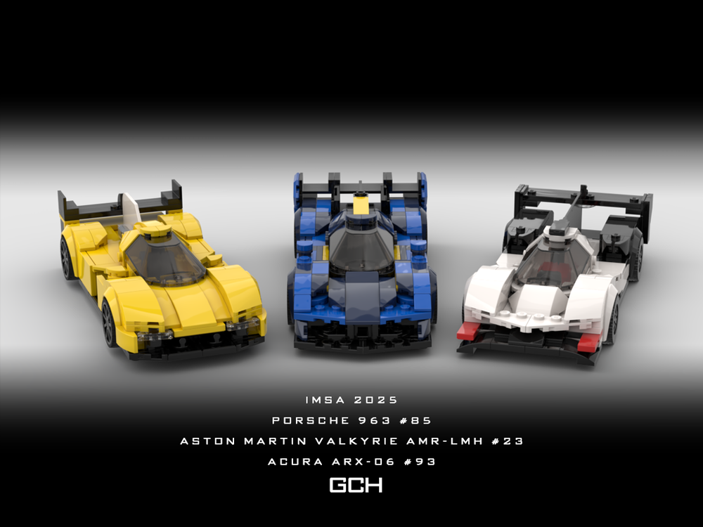 Lego IMSA 2025 Porsche / Aston Martin / Acura 3 pack bundle
