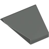 Lego Brick Sloped 45° 2 x 1 Double / Inverted with Bottom Stud Holder / Dark Gray