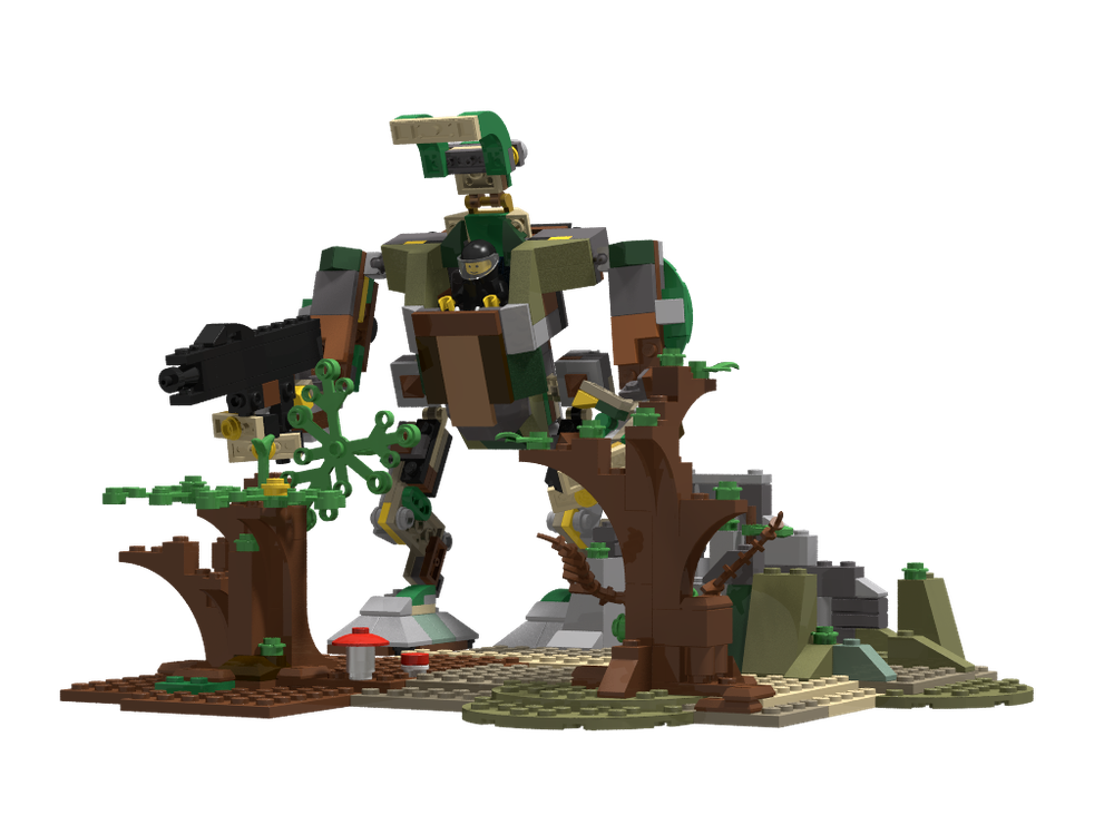 Lego 31120 Camouflage Mech (alternate build)
