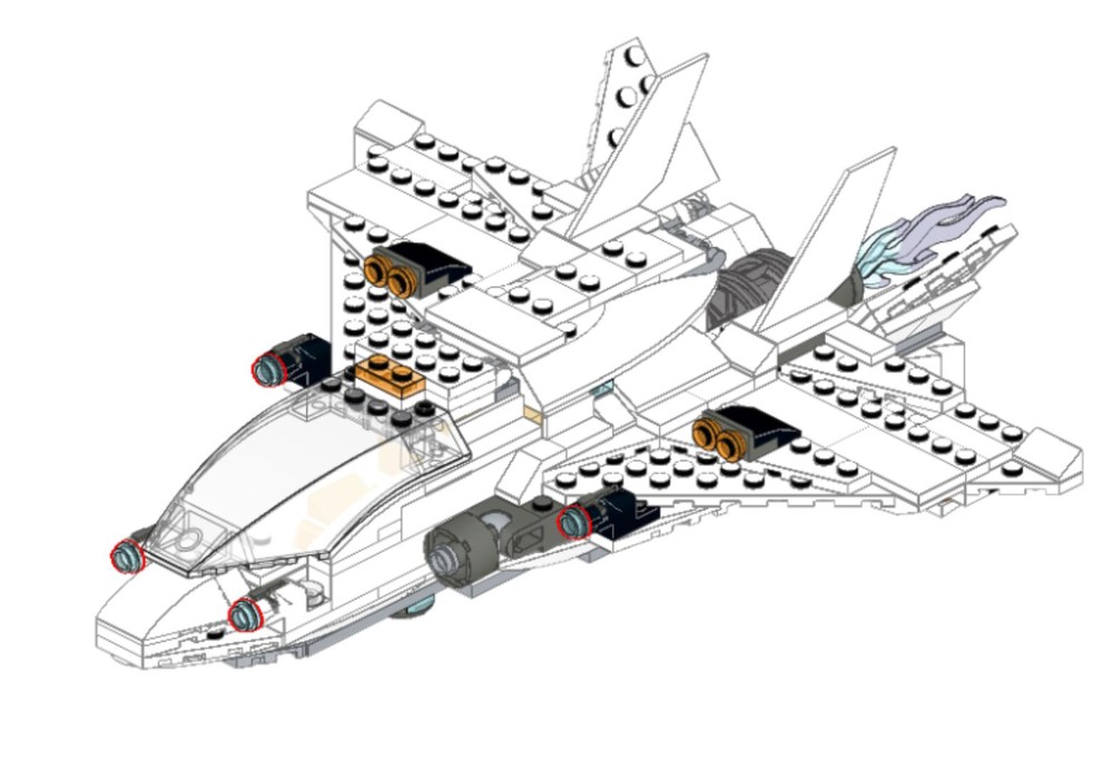 Lego Fighter Jet Alto 76130