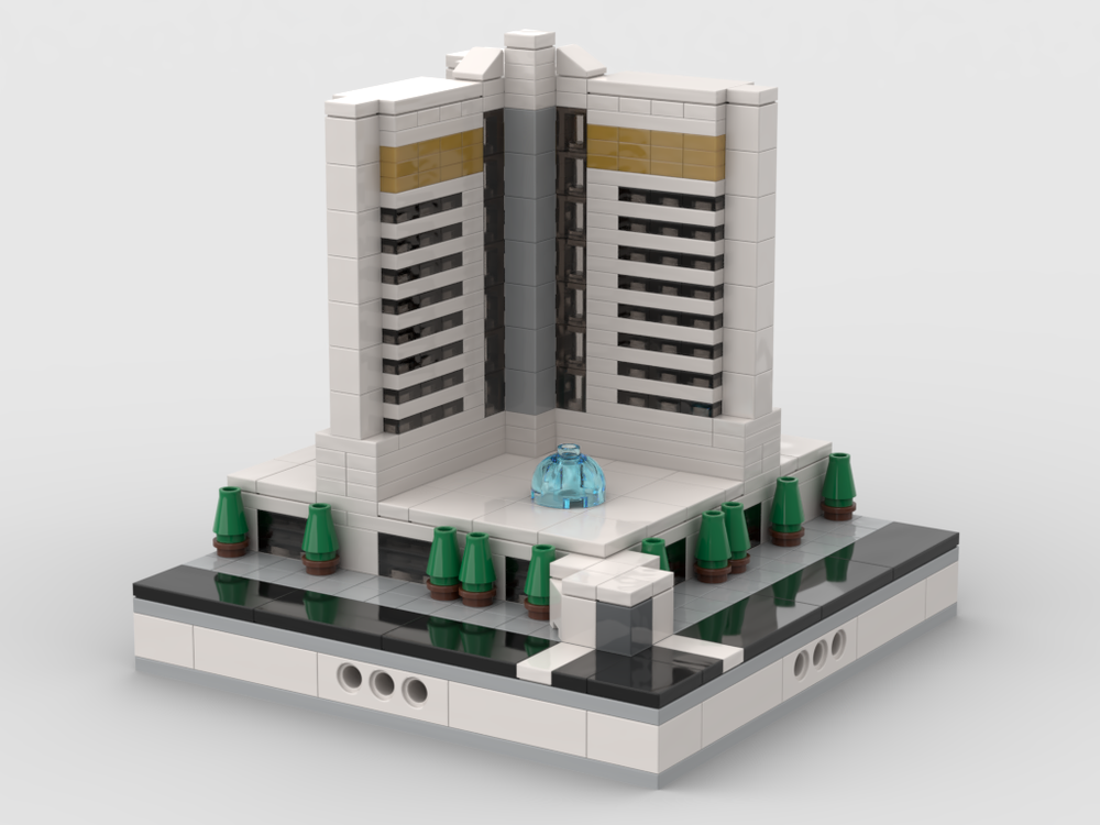 Lego Mirage Hotel for Mini Modular City Las Vegas
