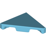 Lego Tile 45° Cut 2 x 2 (Triangle) / Medium Azure