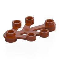 Lego Plant, Leaves 4 x 3 / Dark Orange