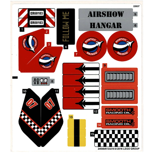Lego Sticker Sheet for Set 60103-1