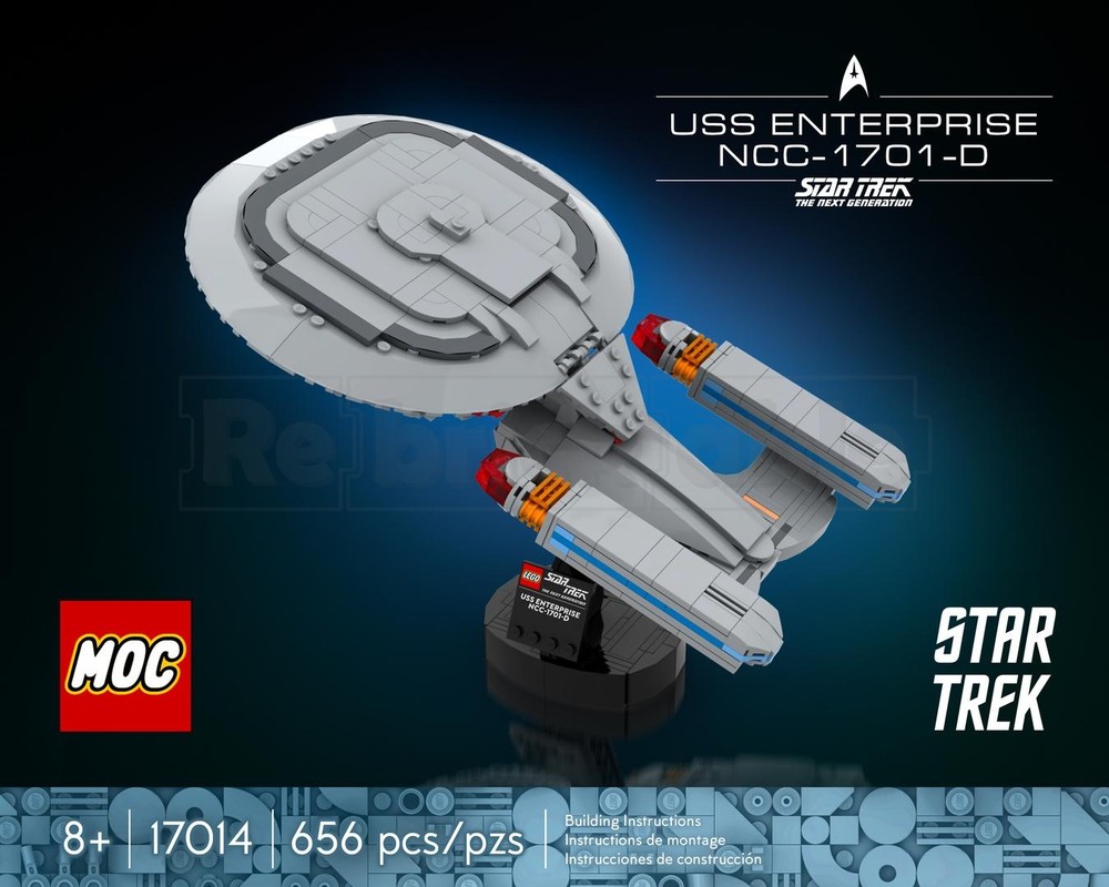 Lego USS Enterprise (NCC-1701-D) Midi Scale — Star Trek: The Next Generation/Picard