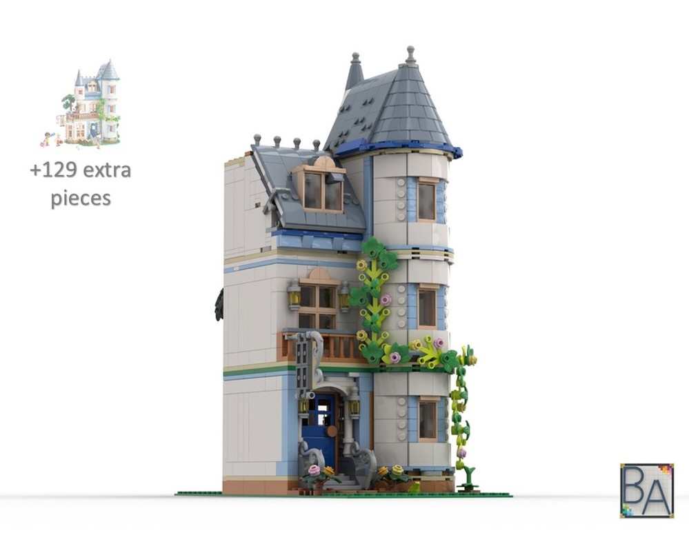 Lego Castle Bed & Breakfast - Half Modular Base