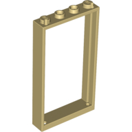 Lego Door Frame 1 x 4 x 6 Type 2 / Tan