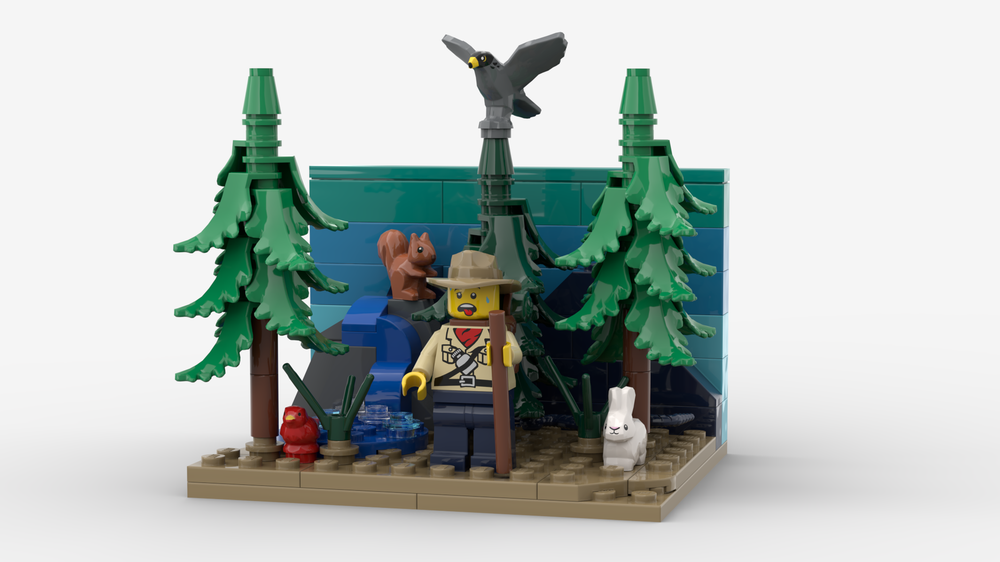 Lego Lost: A Forest Diorama