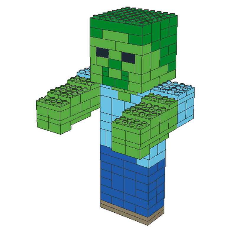 Lego Minecraft Zombie