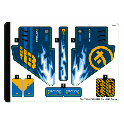 Lego Sticker Sheet for Set 71752-1 / [No Color/Any Color]