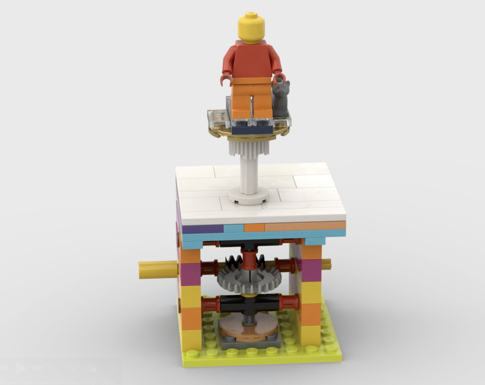Lego Minifigure Presentation Display Mechanics POC I