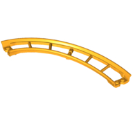 Lego Vehicle Track, Roller Coaster, Curve Ramp 13 x 13 x 3 / Bright Light Orange