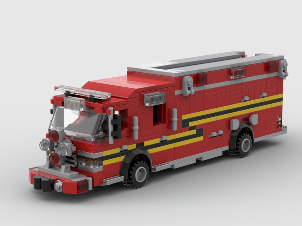 Lego Fire Truck (BRFD Rescue)