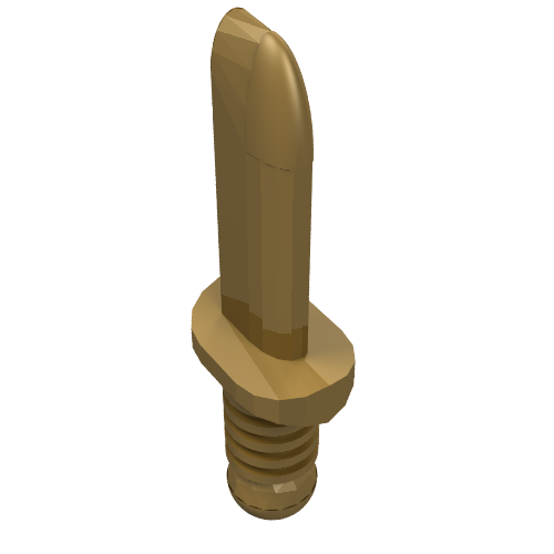 Lego Weapon Dagger / Knife / Pearl Gold