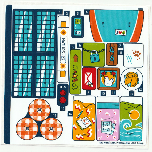 Lego Sticker Sheet for Set 41735-1