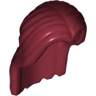 Lego Hair Long Parted in Center / Dark Red
