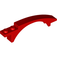 Lego Brick Arch 8 x 1 x 1 2/3 Curved / Red
