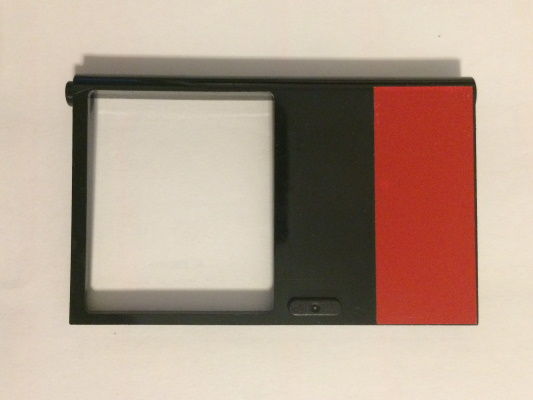 Lego Door 1 x 6 x 8 Right with Red Rectangle Pattern (Sticker) - Set 5571