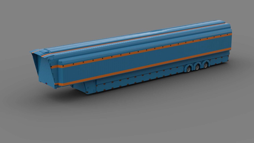 Lego Auto Transport Enclosed Trailer for Brawn