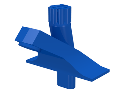 Lego Tap 1 x 2 Spout / Blue