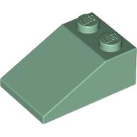 Lego Brick Sloped 33° 3 x 2 / Sand Green