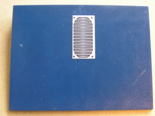 Lego Slope 10 6 x 8 with Black Air Vent Pattern (Sticker) - Set 8635 / Dark Blue