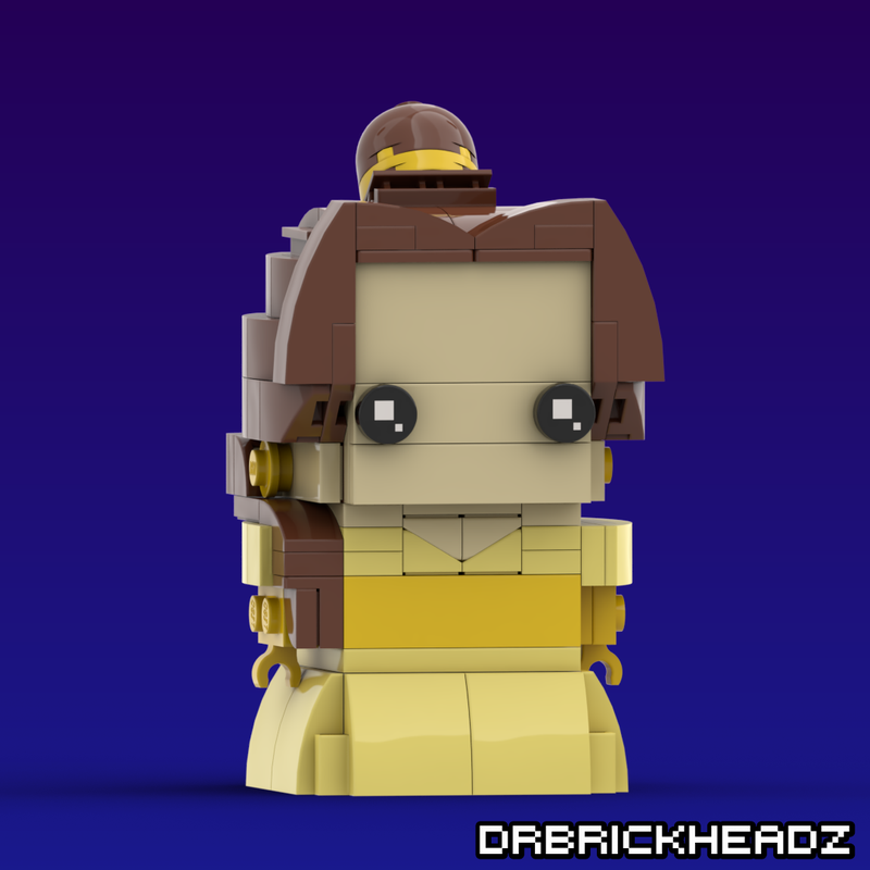 Lego Belle / The Beauty (Beauty and the Beast) Custom Brickheadz