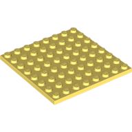 Lego Plate 8 x 8 / Bright Light Yellow