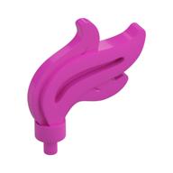Lego Flame / Headwear Accessory Plume / Feather, Triple Point / Dark Pink