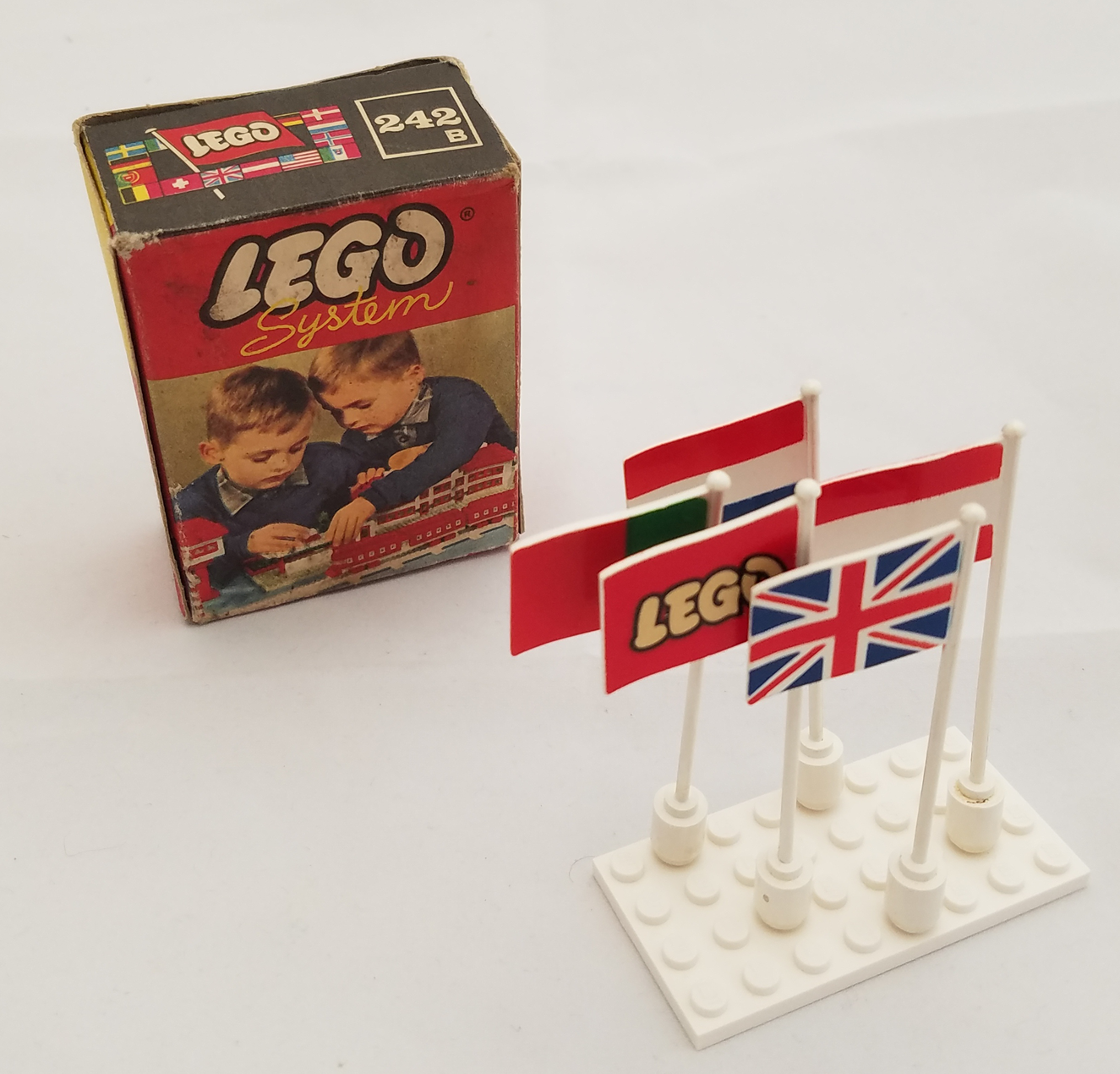 Lego International Flags - Britain, France, Austria, Portugal, LEGO