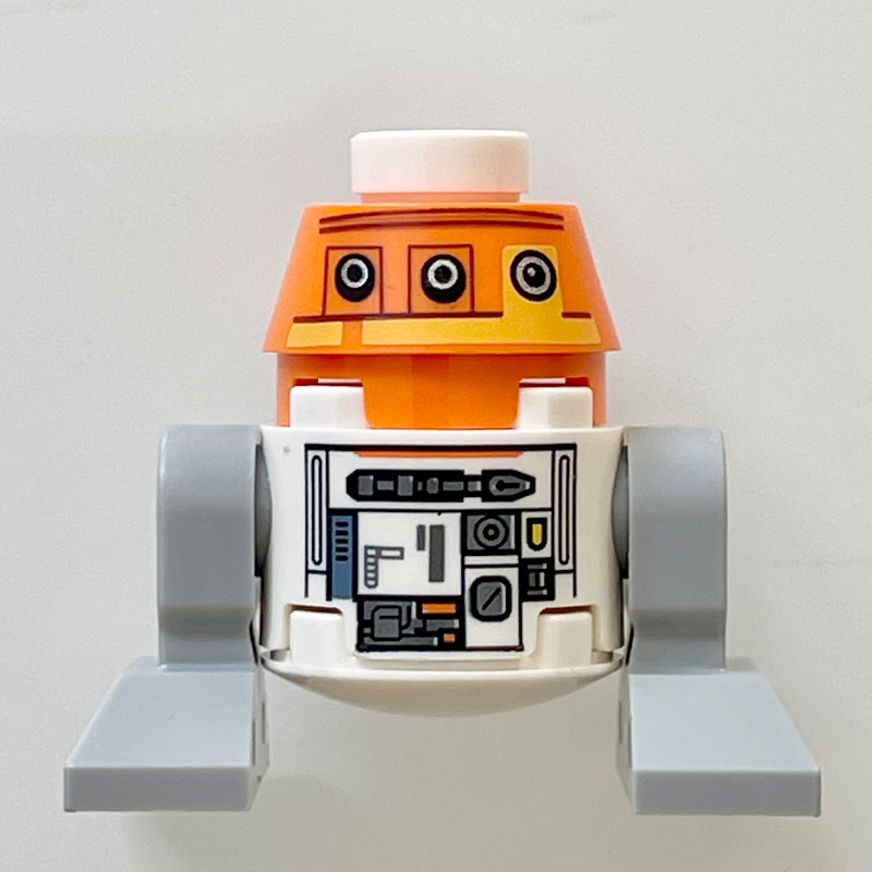 Lego Astromech Droid, C1-10P (Chopper), White Body