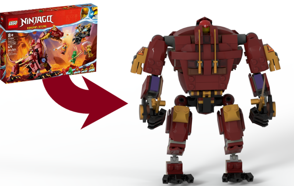 Lego 71793-kai's dragon lava mech