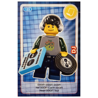 Lego Trading Card, Create The World - DJ / [No Color/Any Color]