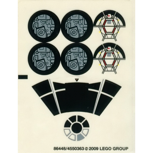 Lego Sticker Sheet for Set 7778-1