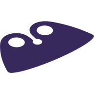 Lego Neckwear Cape Collar, High Rounded, Wide / Dark Purple