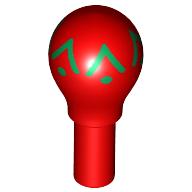 Lego Musical Instrument Maracas with Green Border Print