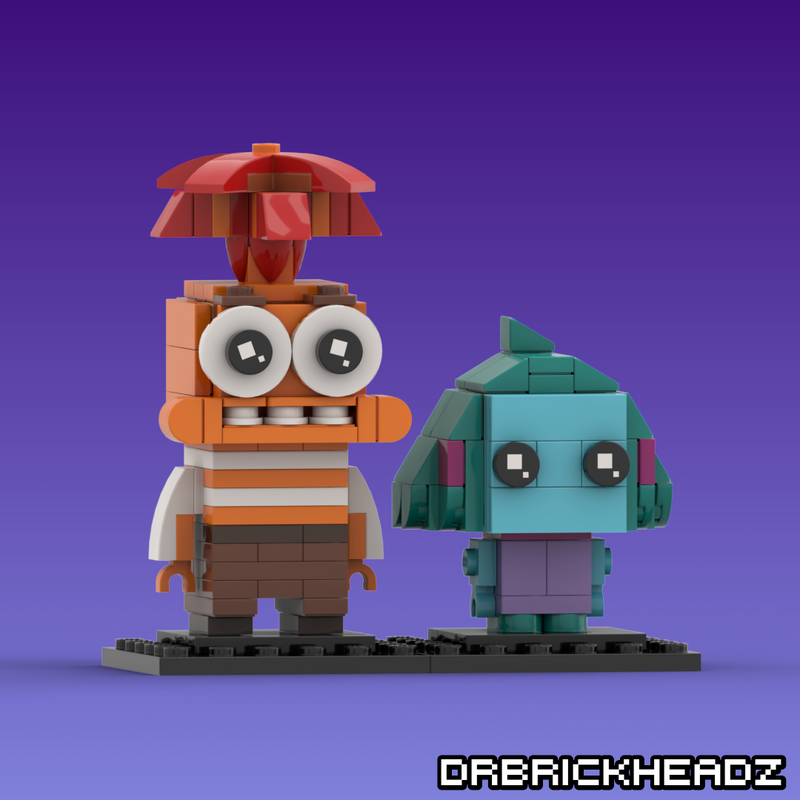Lego Anxiety + Envy (Inside Out 2) Brickheadz