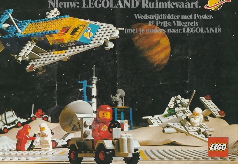 Lego 1979 Large Dutch LEGOLAND Ruimtevaart wedstrijdfolder 24 x 17 cm (99615-NL)