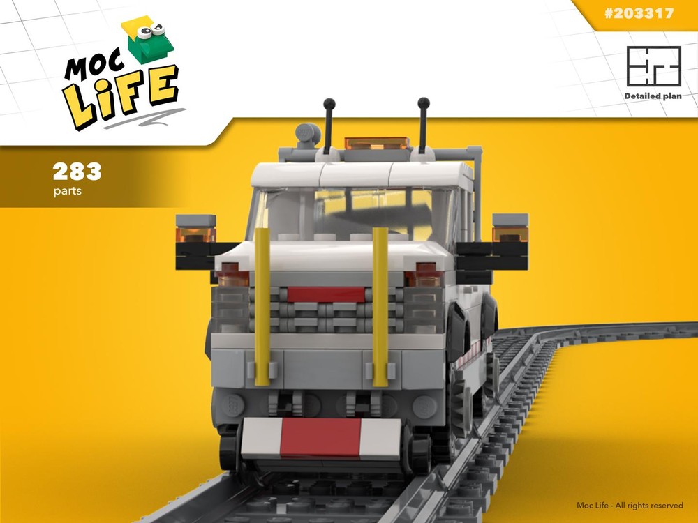 Lego GMC Sierra 1500 quad cab long bed high-rail