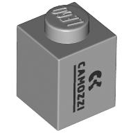 Lego Brick 1 x 1 with Black 'CAMOZZI' Print