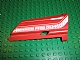 Lego Technic, Panel Fairing #20 Large Long, Small Hole, Side A with 'AVIATION FIRE DEPT' Pattern (Sticker) - Set 8454
