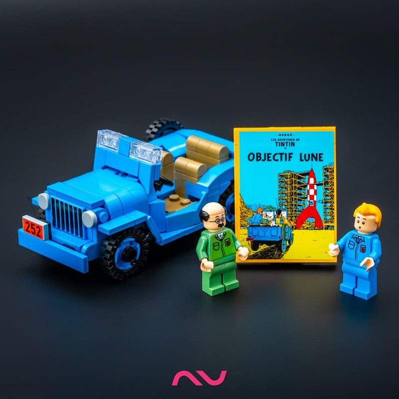 Lego The blue Jeep (TinTin: Destination Moon)