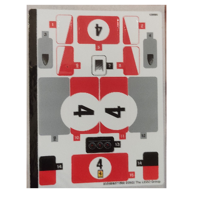 Lego Sticker Sheet for Set 76906-1 / [No Color/Any Color]