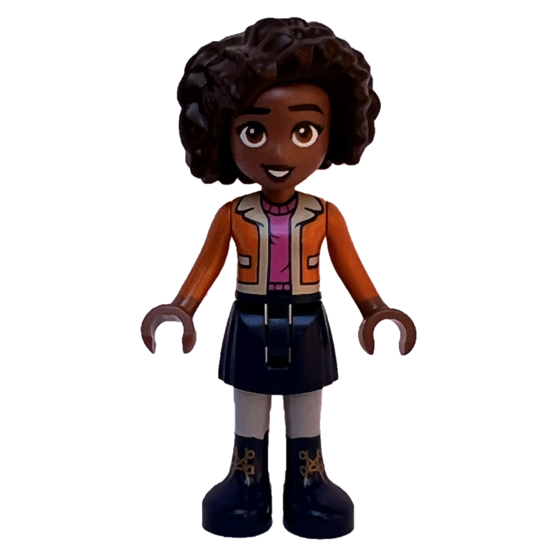 Lego Aliya - Orange Coat, Dark Blue Skirt