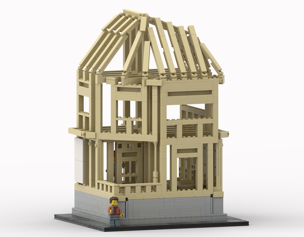 Lego Wood Frame House