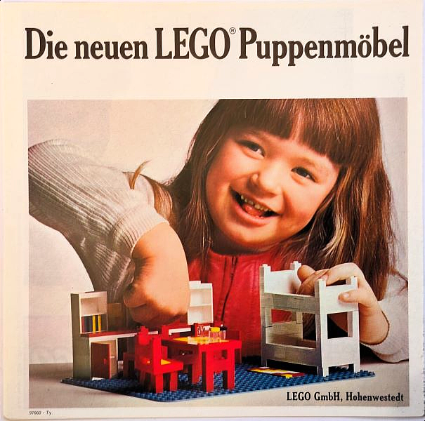 Lego 1973 Medium German - Die neuen LEGO Puppenmöbel (97660-Ty.)