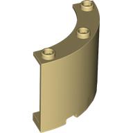 Lego Panel 4 x 4 x 3 Quarter Cylinder / Tan