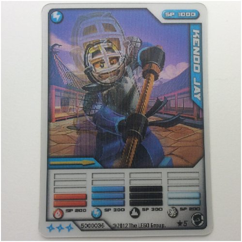 Lego Trading Card, Ninjago Deck #2: 5 - Kendo Jay (3D Lenticular Card)